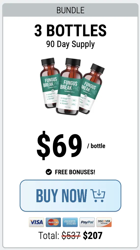 Fungus Break Pro three bottles order